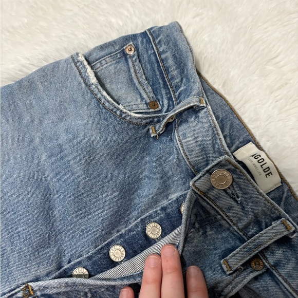 Agolde Riley High Rise Straight Crop in Whiplash 28 - Picture 5 of 6